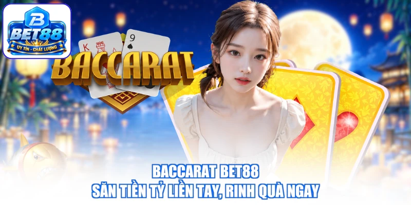 Baccarat BET88 - Săn Tiền Tỷ Liền Tay, Rinh Quà Ngay