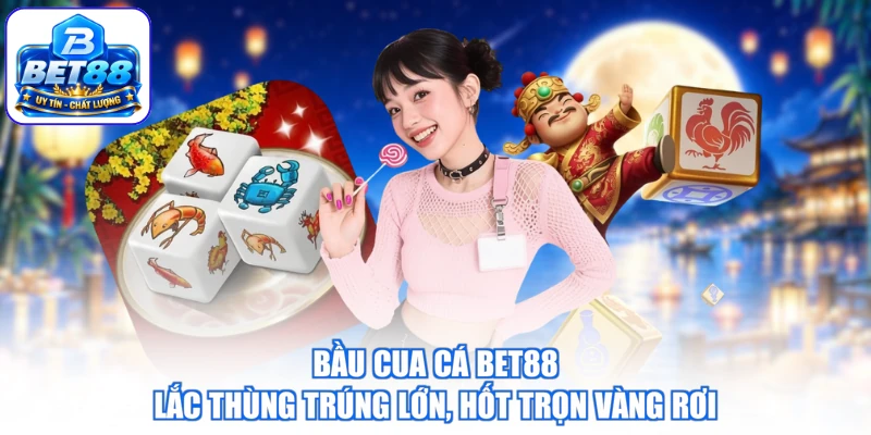 Bầu Cua Cá BET88 - Lắc Thùng Trúng Lớn, Hốt Trọn Vàng Rơi