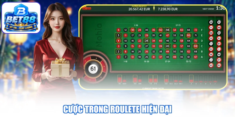 Cược trong Roulete hiện đại