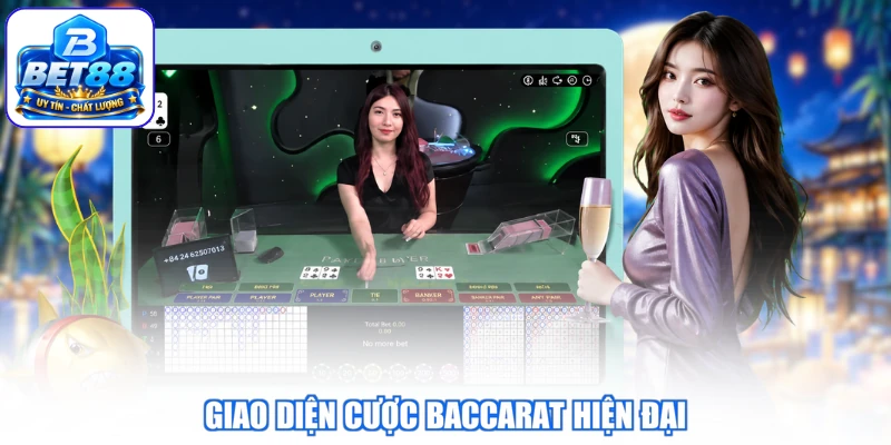 Giao diện cược Baccarat hiện đại
