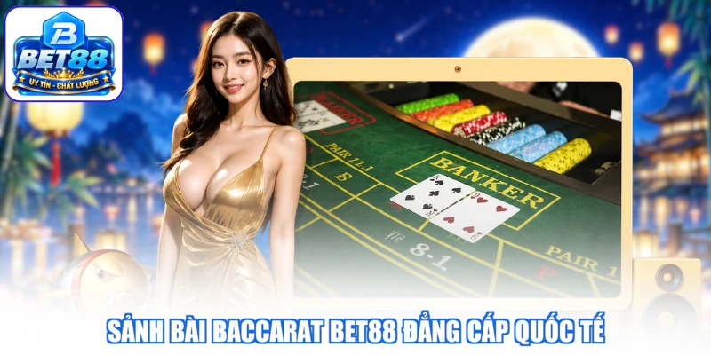 Sảnh bài Baccarat BET88 đẳng cấp quốc tế